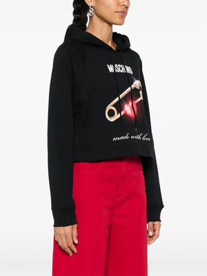 MOSCHINO COUTURE Mini Logo Hoodie with Heart Motif