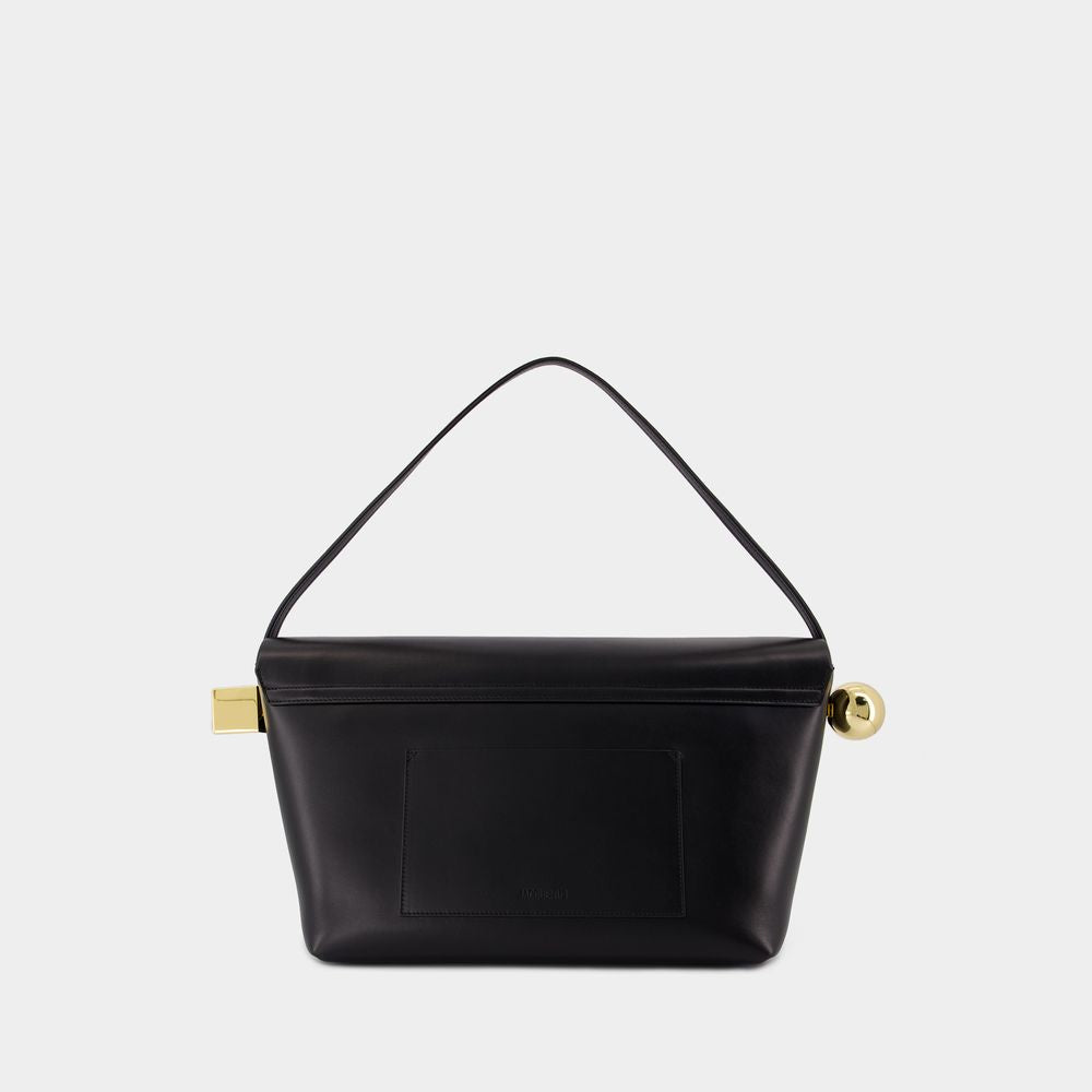 JACQUEMUS Elegant Round Leather Handbag