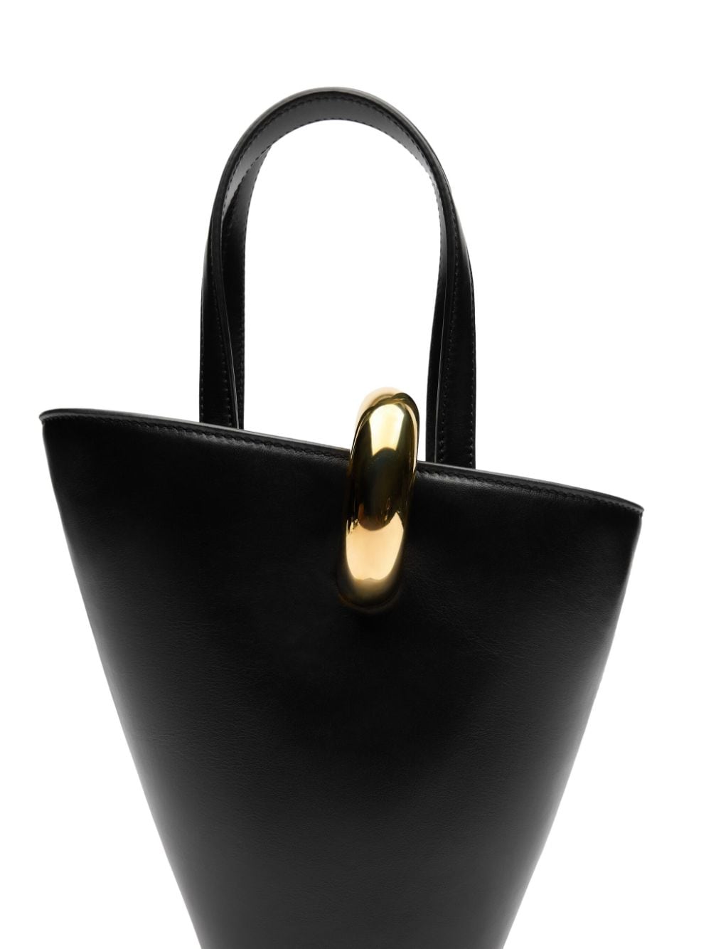 JACQUEMUS Mini Asymmetric Leather Handbag