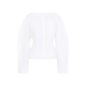 JACQUEMUS Elegant White Cotton Shirt