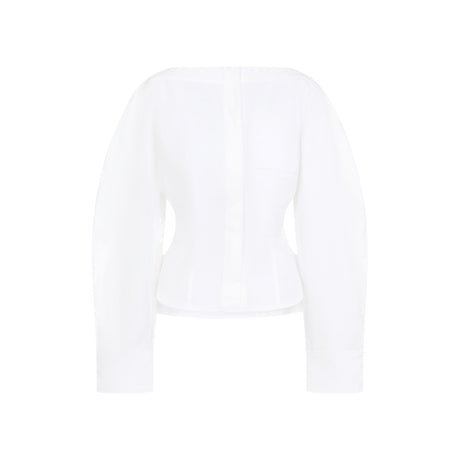 JACQUEMUS Elegant White Cotton Shirt