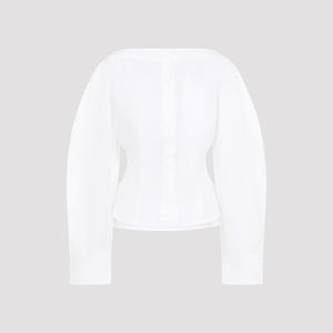 JACQUEMUS Elegant White Cotton Shirt