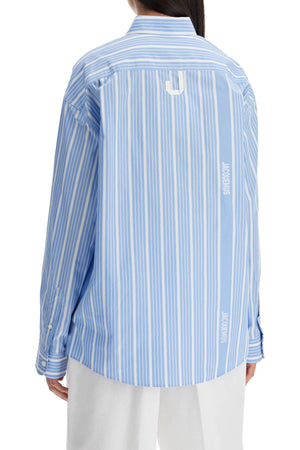 JACQUEMUS Wide-Cut Striped Shirt - Size FR 36