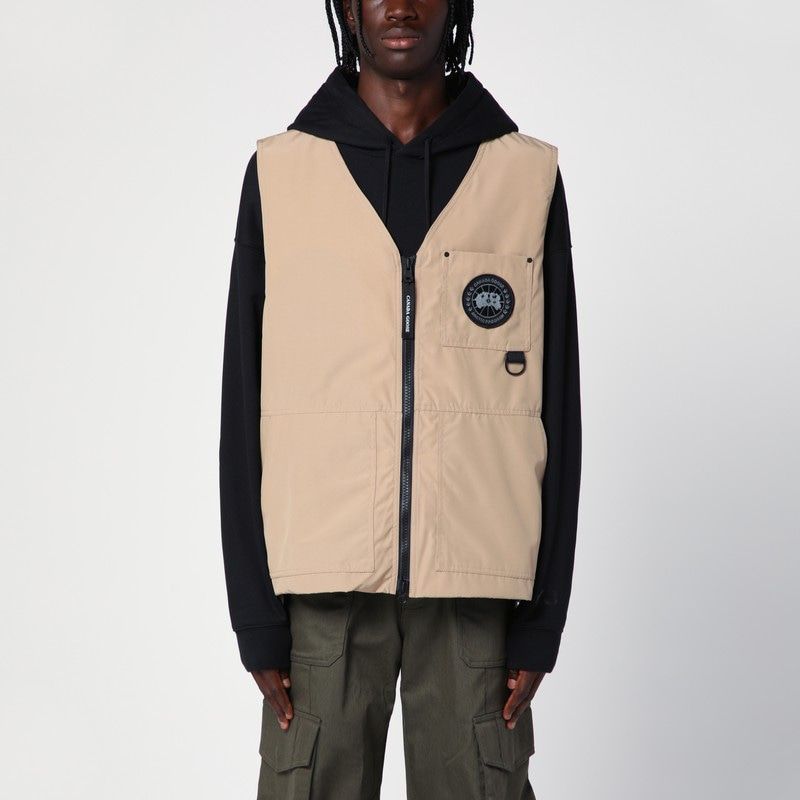 CANADA GOOSE Men's Zipped Vest - Desert Sand