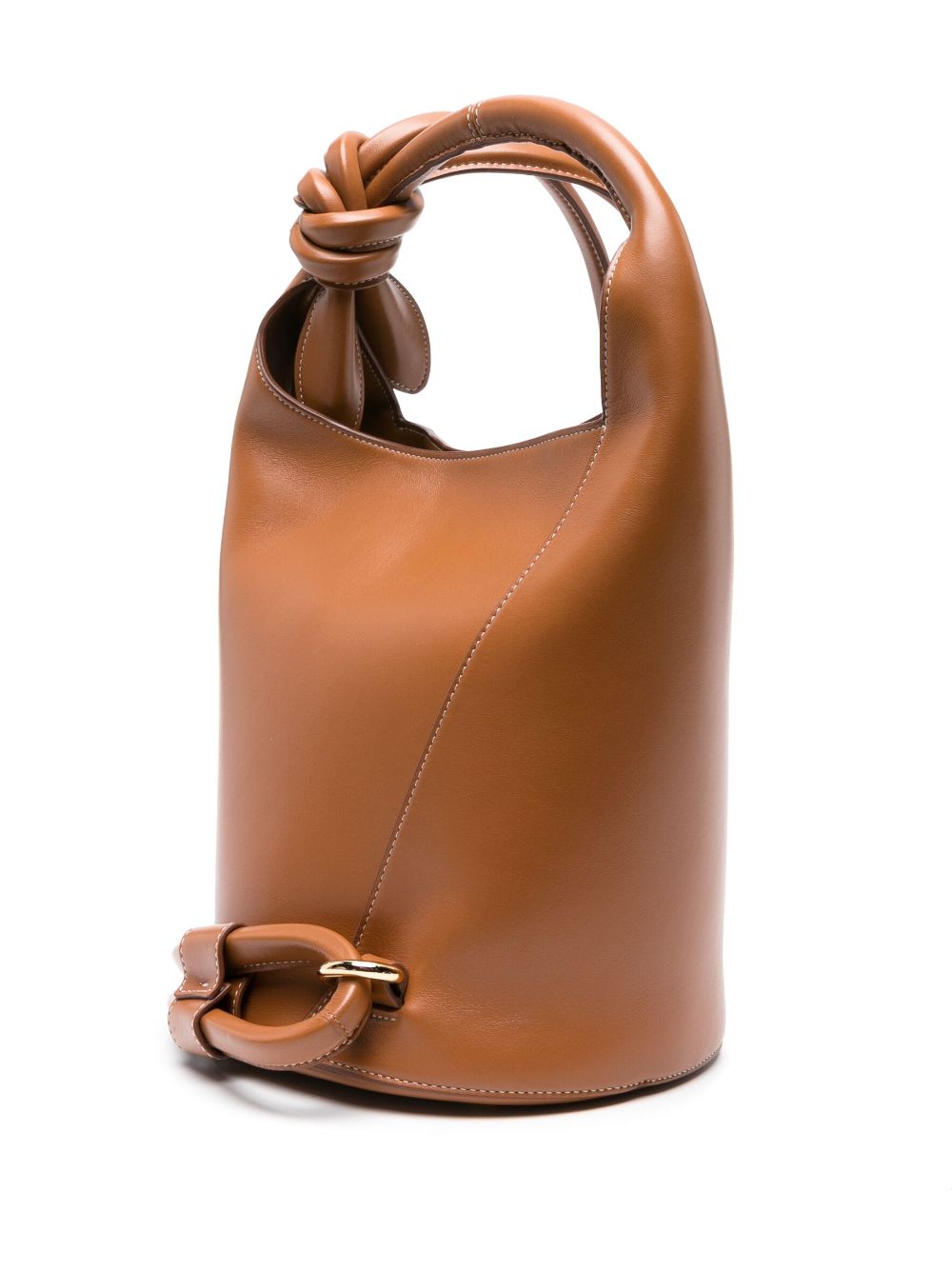 JACQUEMUS Mini Leather Bucket Handbag