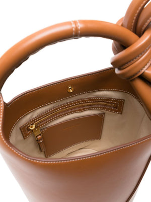 JACQUEMUS Mini Leather Bucket Handbag