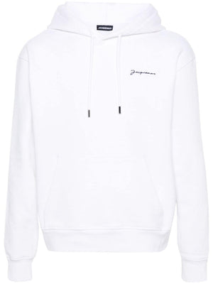 JACQUEMUS Organic Cotton Hoodie in Chic Black for Women - SS24 Collection