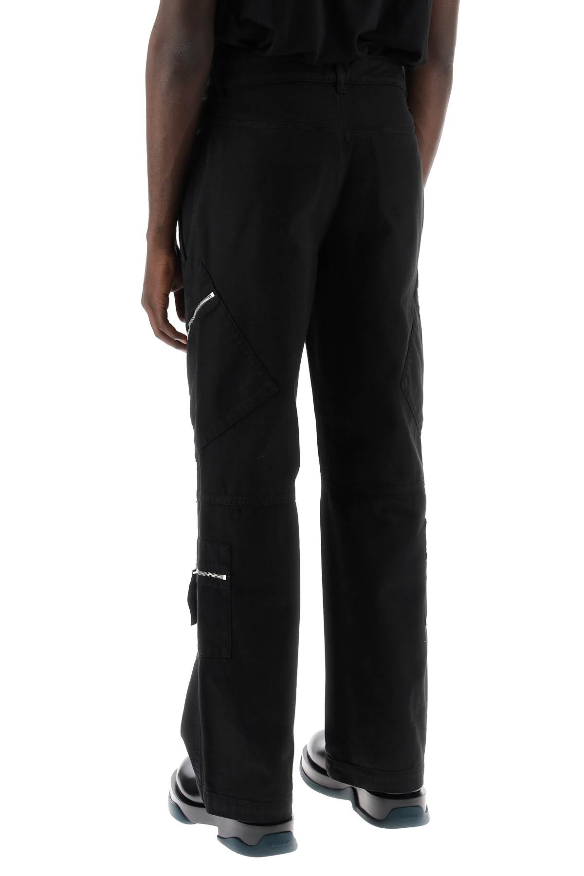 JACQUEMUS 2024 Men's Black Denim Straight Pants for Effortless Style