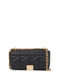 KARL LAGERFELD Chic Black Mini Crossbody Bag with Golden Chain