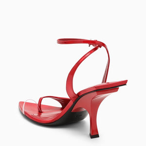 THE ATTICO Red Asymmetrical Sandals for Women