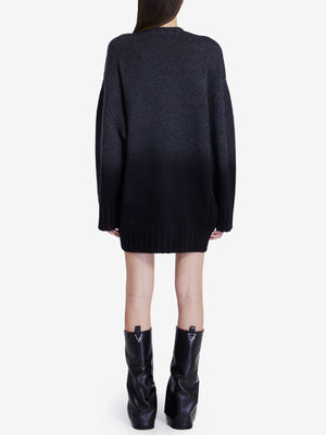 THE ATTICO Chic Mini Dress in Wool-Cashmere Blend