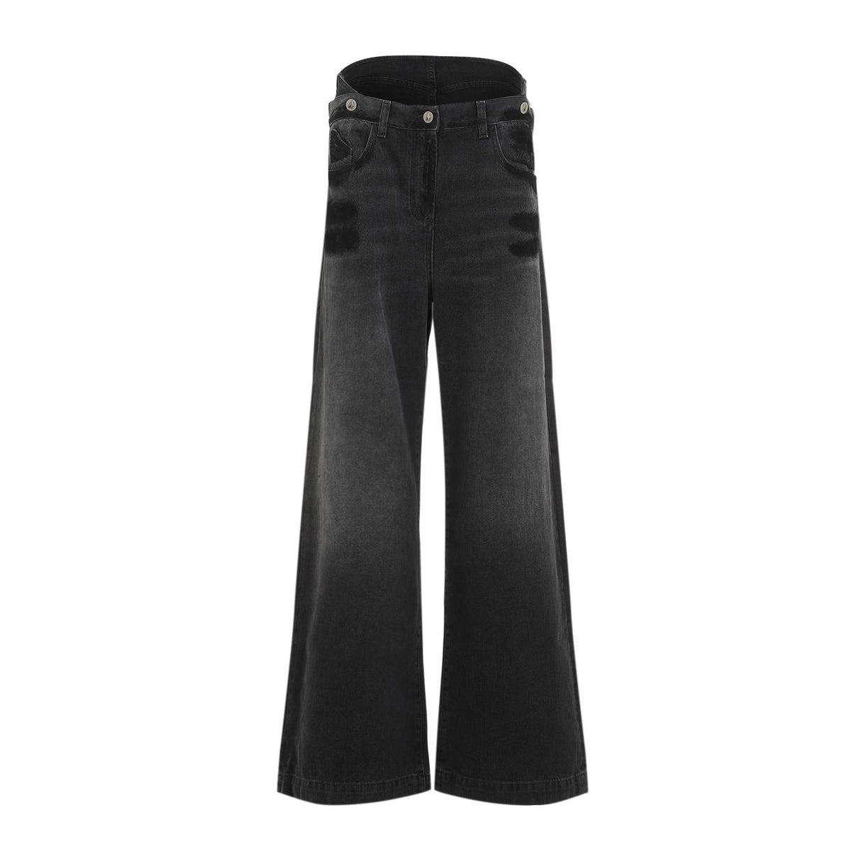 THE ATTICO Elegant Cotton Black Jeans