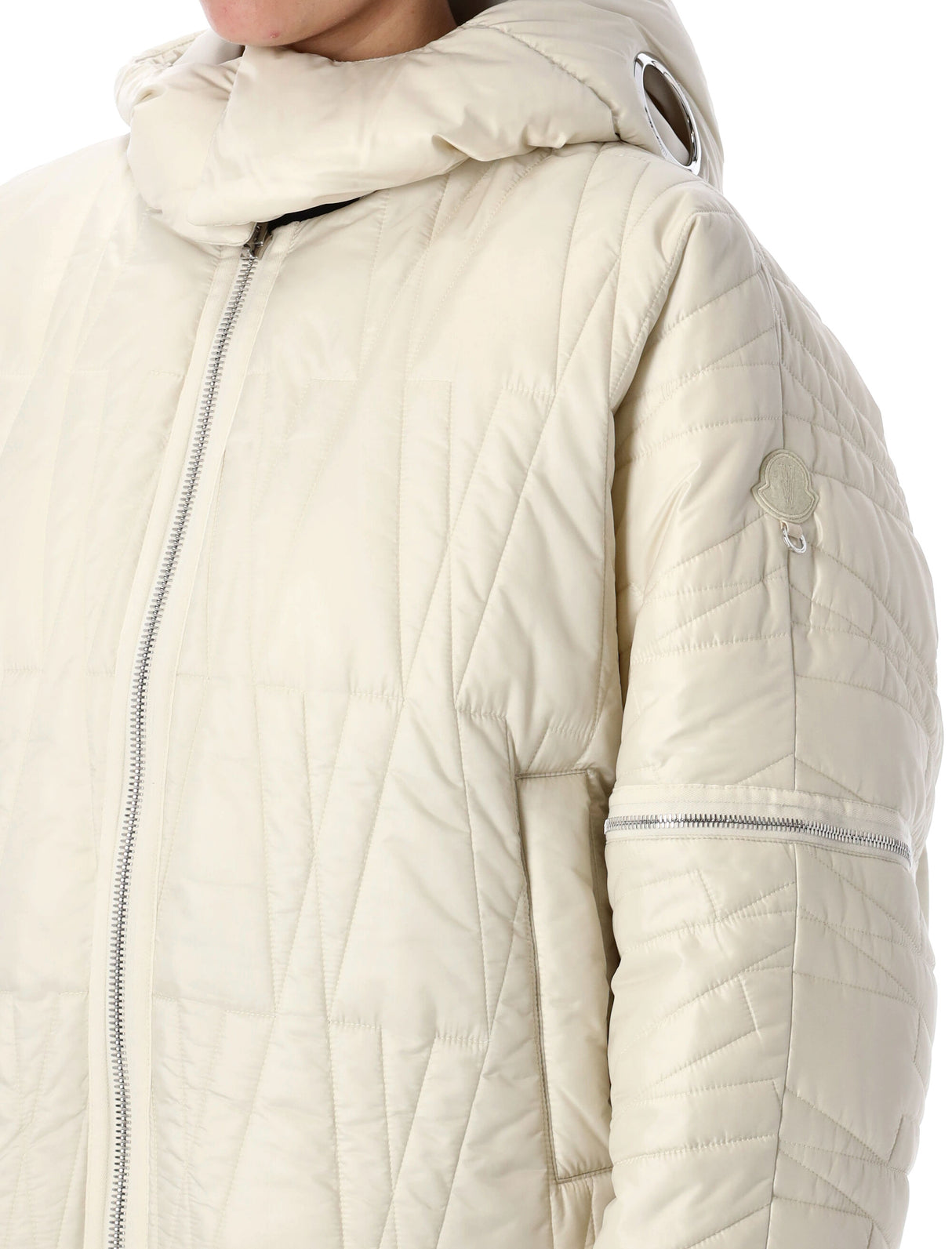 MONCLER GENIUS Mini Down-Filled Short Jacket with Detachable Hood and Sleeves