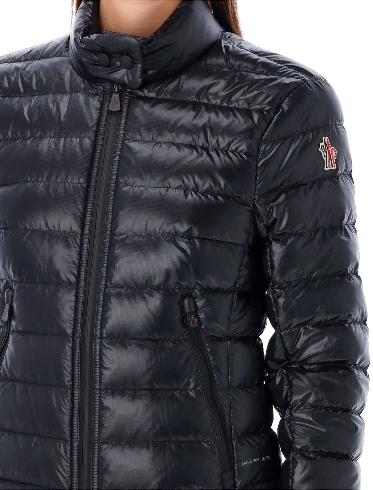 MONCLER GRENOBLE Eco-Chic Packable Down Jacket with Integrated Gloves