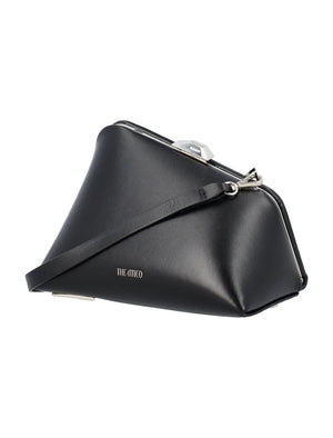 THE ATTICO Midnight Asymmetrical Mini Clutch with Strap - 12x18.5x9 cm