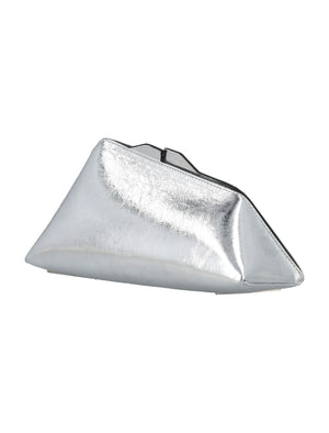 THE ATTICO Evening Elegance Silver Mini Clutch - 16x29x12 cm