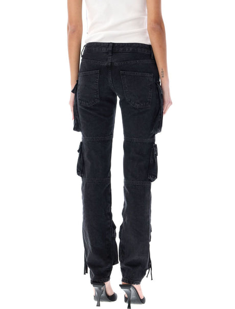 THE ATTICO Essie Low-Rise Skinny Cargo Jeans