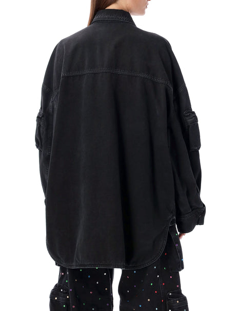 THE ATTICO Urban Cargo Oversized Cotton Jacket