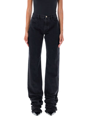 THE ATTICO Extra Long Slim High-Waist Jeans