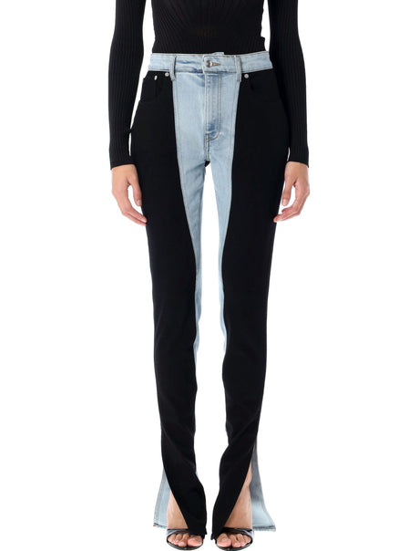 MUGLER Bi-Color Skinny Jeans - Size 26