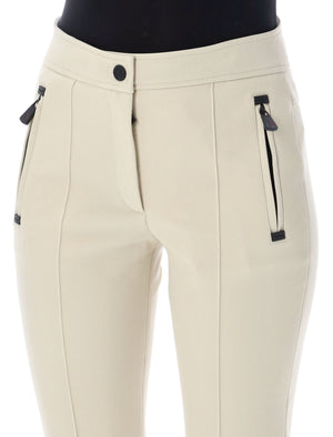 MONCLER GRENOBLE High-Waist Technical Trousers for Women - Size 40