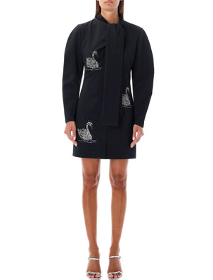 MSGM Elegant Swan Mini Dress - Size 40