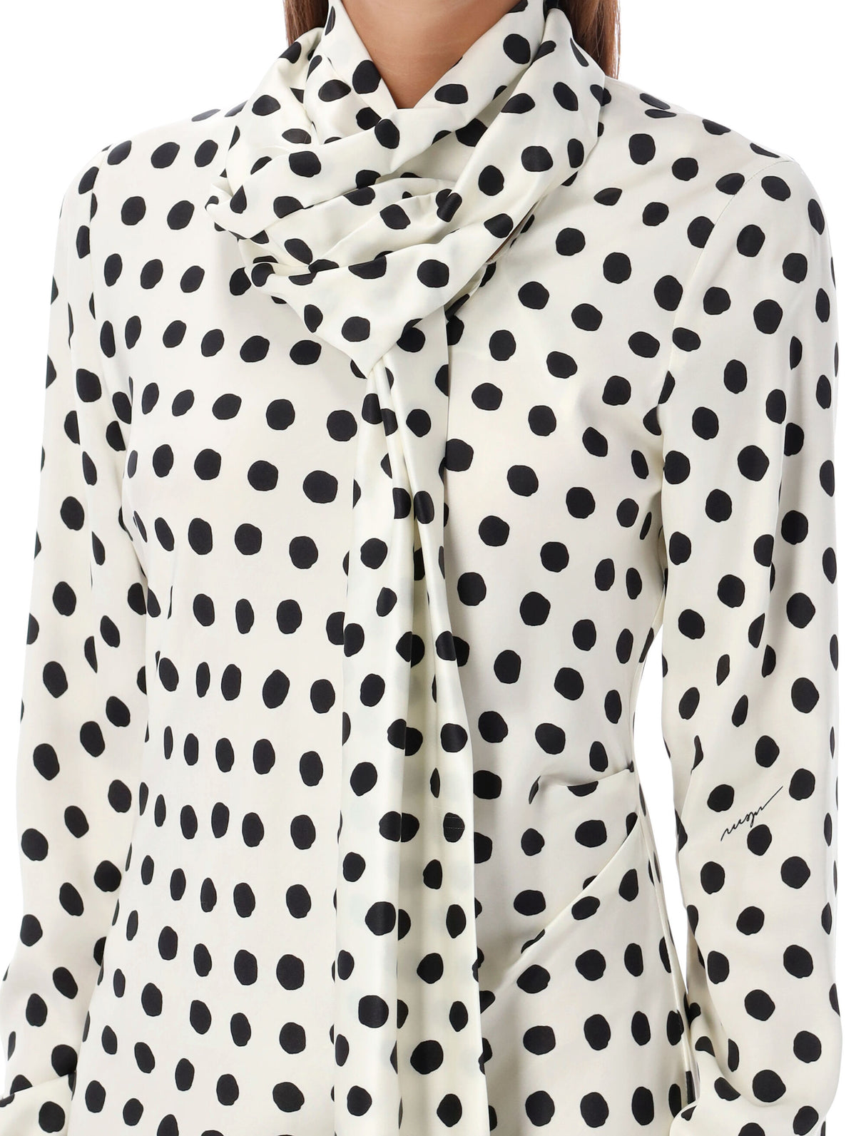 MSGM Polka Dots Long Dress Size 40