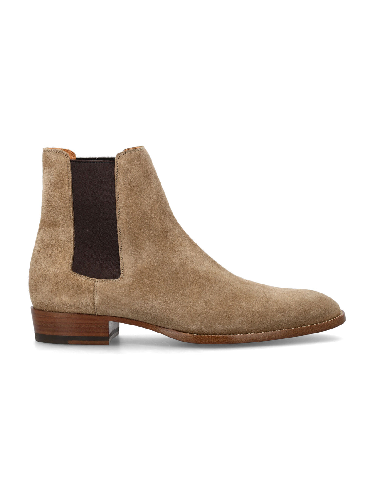 SAINT LAURENT Elegant Wyatt 30 Suede Chelsea Boots