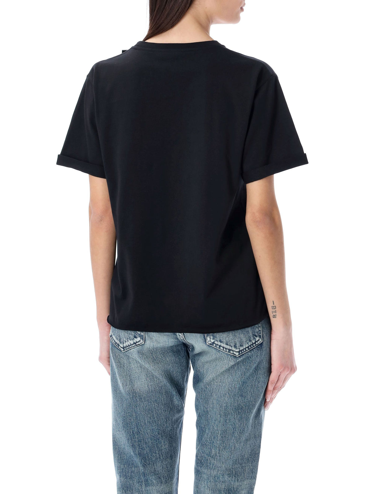 SAINT LAURENT Classic Logo Cotton Tee