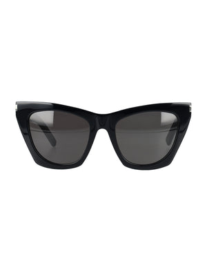 SAINT LAURENT Sleek Black Statement Sunglasses