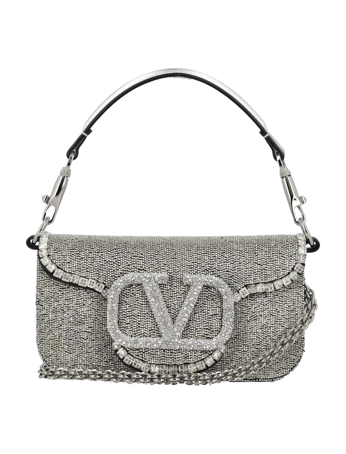 VALENTINO GARAVANI Mini Jewel-Embellished Silk Handbag