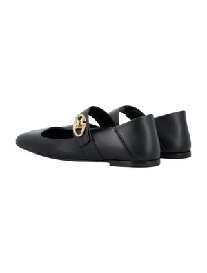 VALENTINO GARAVANI Elegant Mary Jane Flat Ballerinas