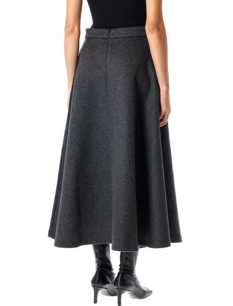 RÓHE Voluminous A-Line Skirt - Mid-Length Style