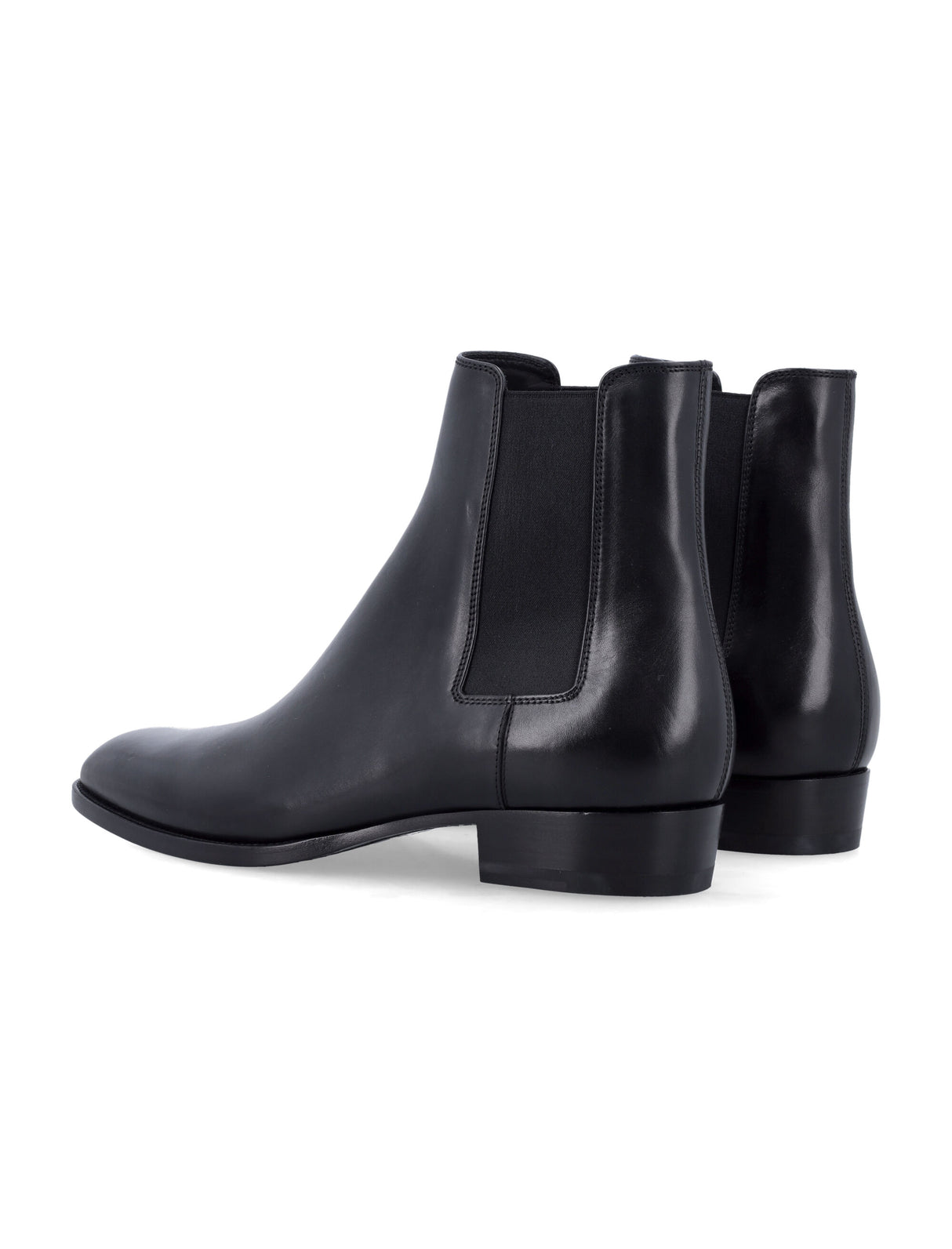 SAINT LAURENT Elegant Men's Leather Chelsea Boots