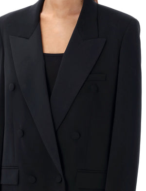 STELLA MCCARTNEY Elegant Double-Breasted Tuxedo Blazer