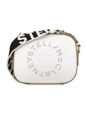 STELLA MCCARTNEY Pure White Mini Logo Handbag