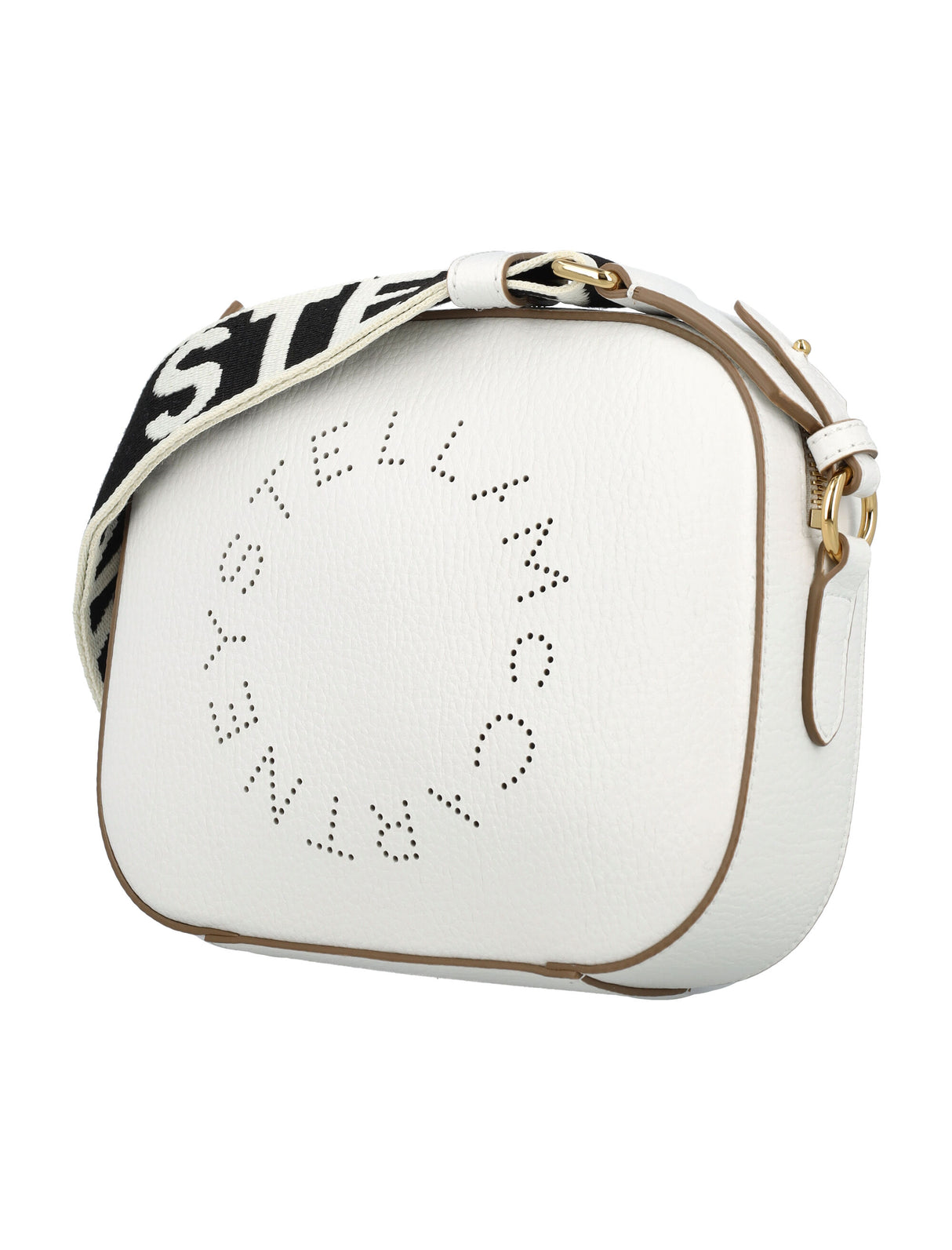 STELLA MCCARTNEY Pure White Mini Logo Handbag