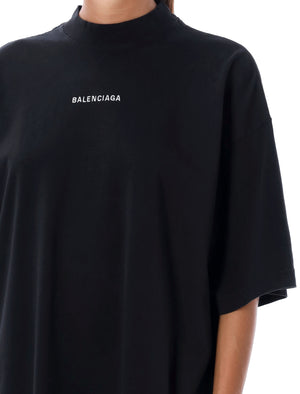 BALENCIAGA Oversized Cotton Tee Dress - Knee-Length Fit