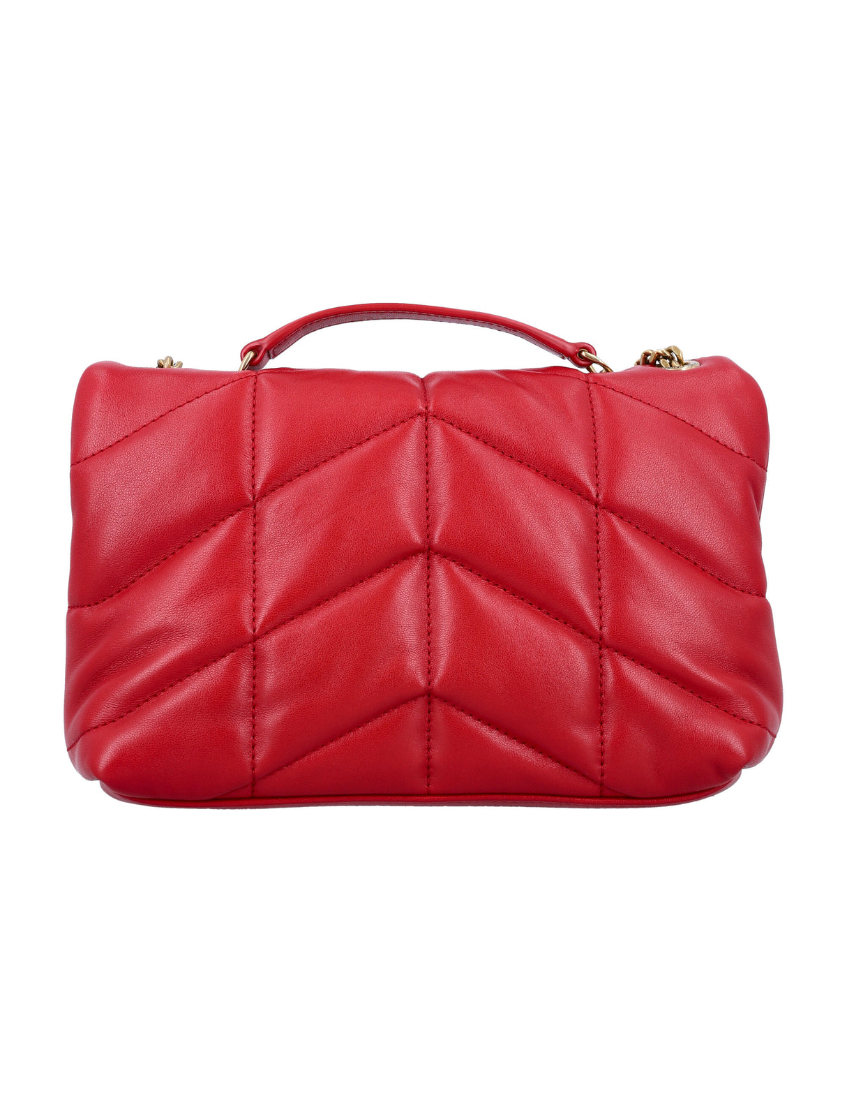 SAINT LAURENT Mini Chevron Quilted Handbag