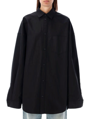 BALENCIAGA Chic Oversized Button-Down Dress