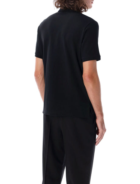 SAINT LAURENT Classic Black Cotton Polo