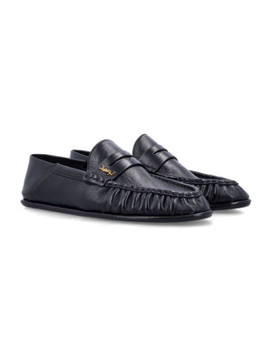 SAINT LAURENT Men's Penny Loafers with Flexible Design