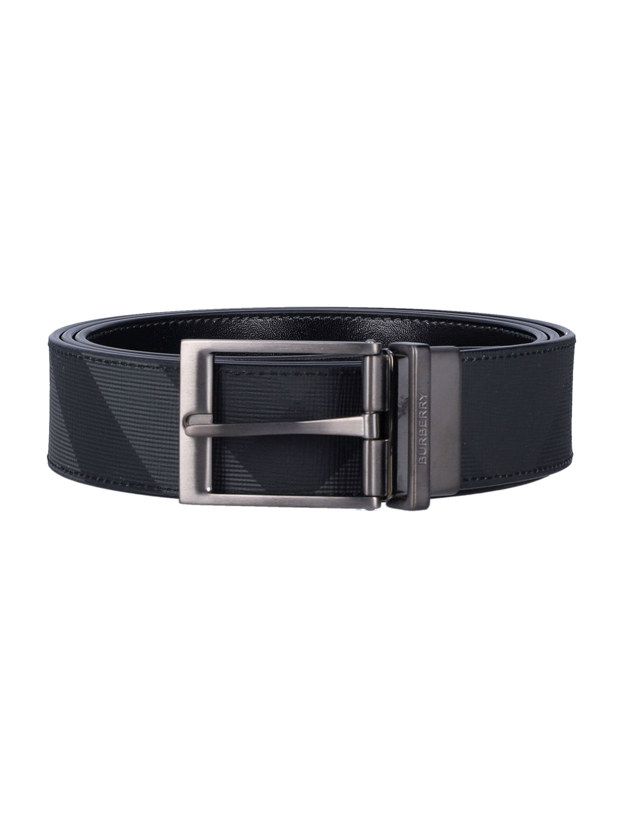 BURBERRY Reversible Check Pattern Belt - 3.5cm Height