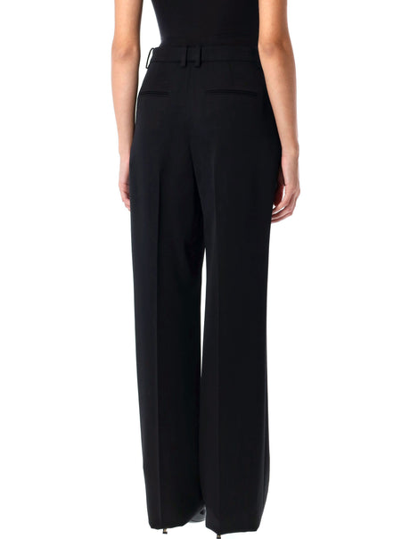 SAINT LAURENT Mid-Rise Relaxed Straight Leg Pants