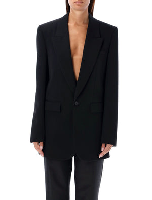 SAINT LAURENT Elegant Grain of Poudre Jacket - Size 36