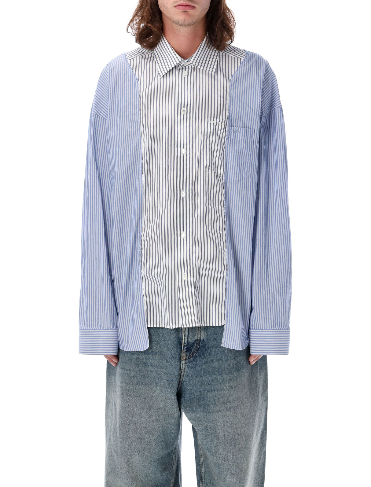 BALENCIAGA Oversized Patched Shirt - Size S