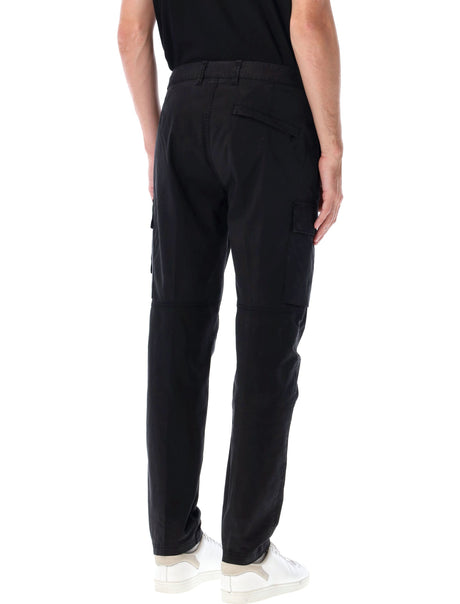 STONE ISLAND Essential Black Cargo Pants