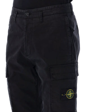 STONE ISLAND Essential Black Cargo Pants