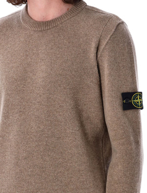 STONE ISLAND Luxury Lambswool Crew-Neck Sweater