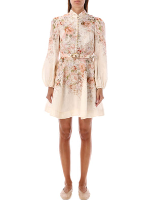 ZIMMERMANN Elegant Women's Mini Dress with Floral Detail